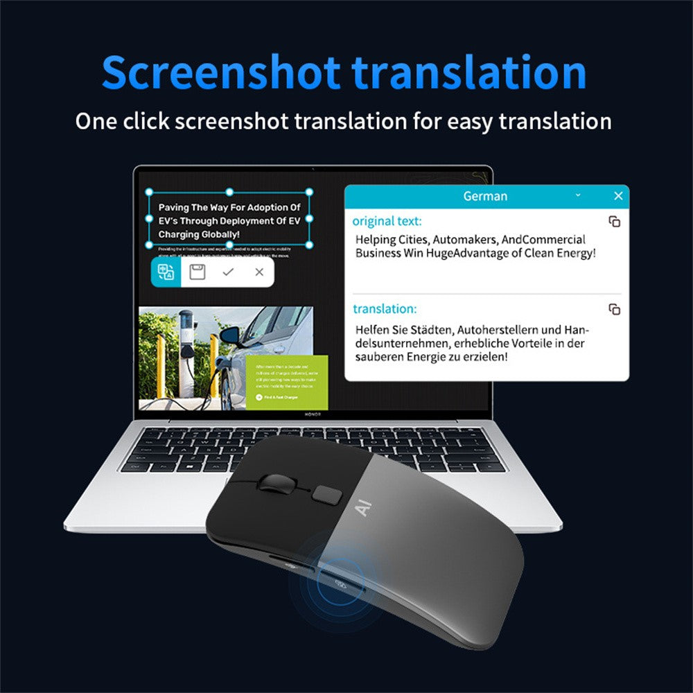 M1 AI Voice Translation Mouse Speech to Text Screenshot Translation Real Time Translation Device