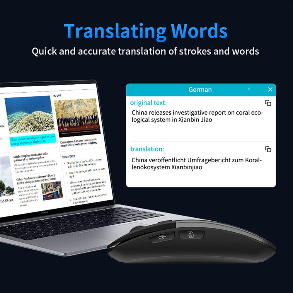 M1 AI Voice Translation Mouse Speech to Text Screenshot Translation Real Time Translation Device