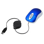 Portable Retractable USB-C Cable Mini Mouse Children Compact Wired Optical Mouse