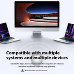 WIWU Magic WM101-C 2.4G + Bluetooth-compatible Dual Mode Wireless Mouse 1000 / 1200 / 1600 DPI Ergonomic Mice