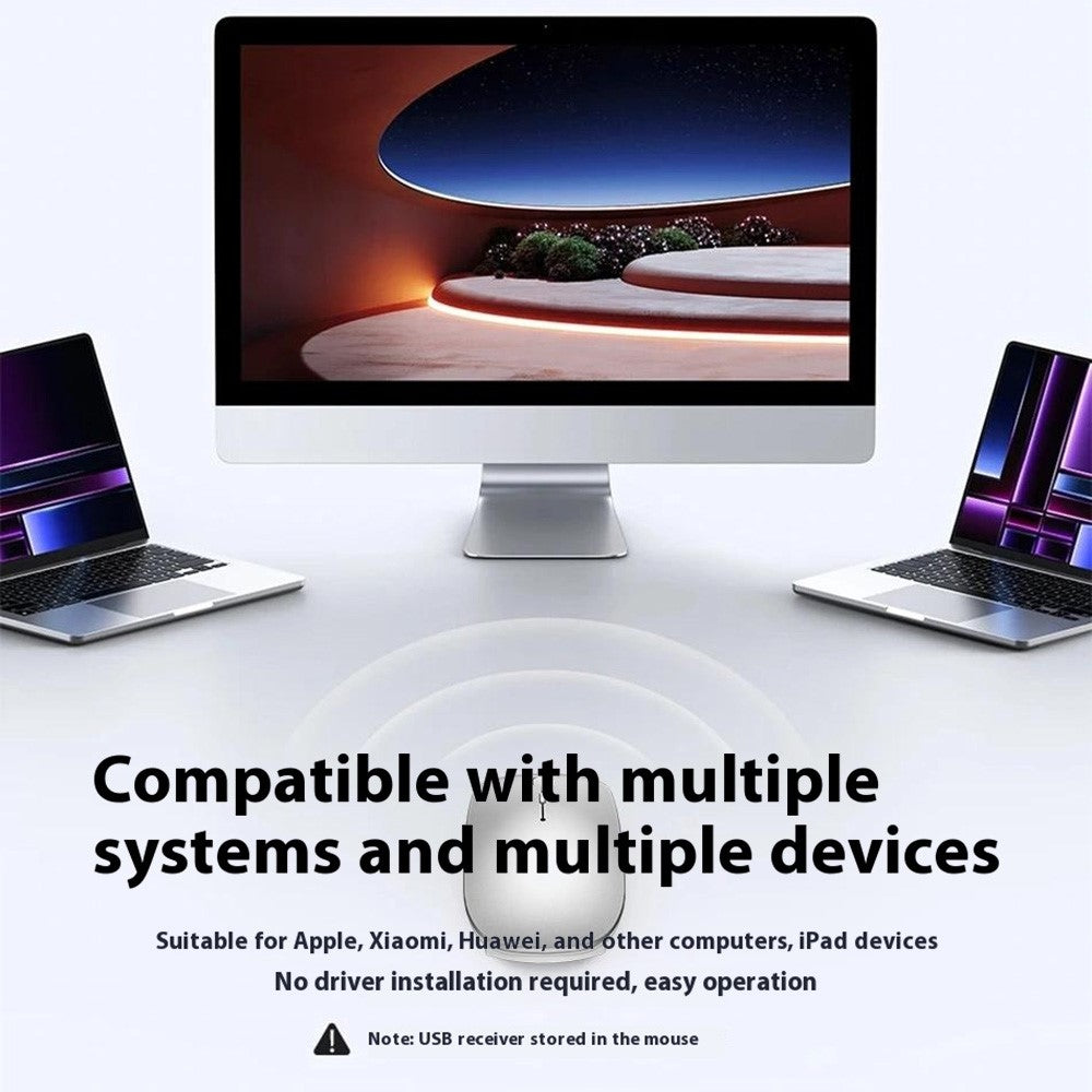 WIWU Magic WM101-C 2.4G + Bluetooth-compatible Dual Mode Wireless Mouse 1000 / 1200 / 1600 DPI Ergonomic Mice