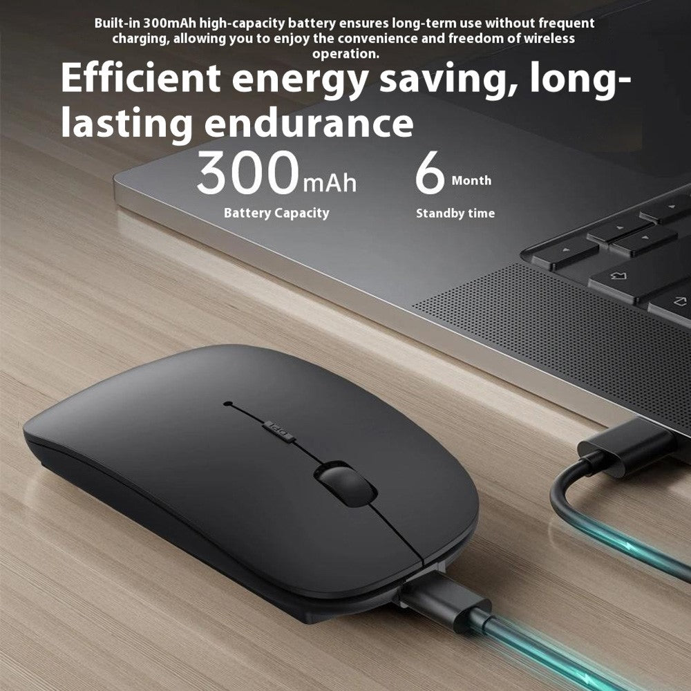 WIWU Magic WM101-C 2.4G + Bluetooth-compatible Dual Mode Wireless Mouse 1000 / 1200 / 1600 DPI Ergonomic Mice