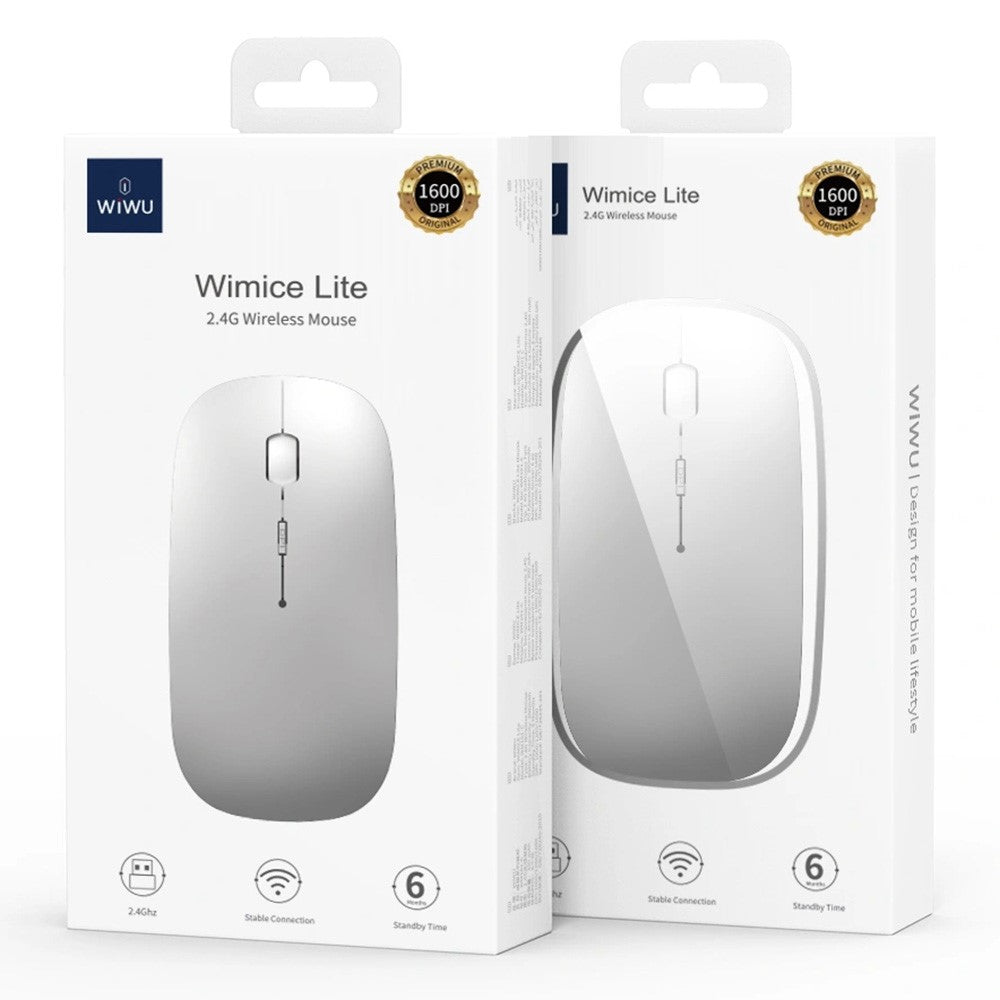 WIWU Magic WM101-C 2.4G + Bluetooth-compatible Dual Mode Wireless Mouse 1000 / 1200 / 1600 DPI Ergonomic Mice