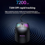 YESIDO KB32 Wired Lightweight RGB Gaming Mouse 7200 DPI 7 Buttons Computer Gamer Mouse