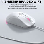 T-WOLF G550 Wired Gaming Mouse 4 DPI Settings 6D Buttons Mice with RGB Light for PC, Computer