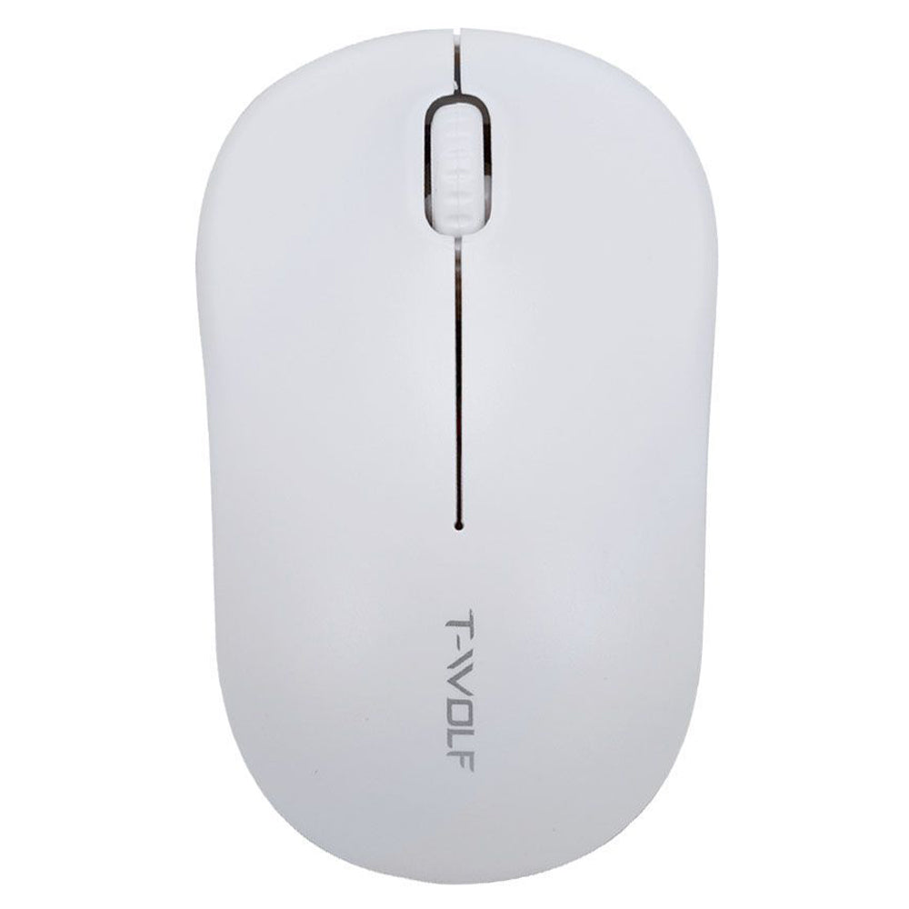 T-WOLF Q4 Wireless Mouse Silent 2.4G 3 Buttons 1000DPI Optical Mice with USB Receiver for PC/Laptop/Tablet