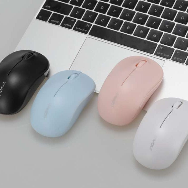 T-WOLF Q4 Wireless Mouse Silent 2.4G 3 Buttons 1000DPI Optical Mice with USB Receiver for PC/Laptop/Tablet