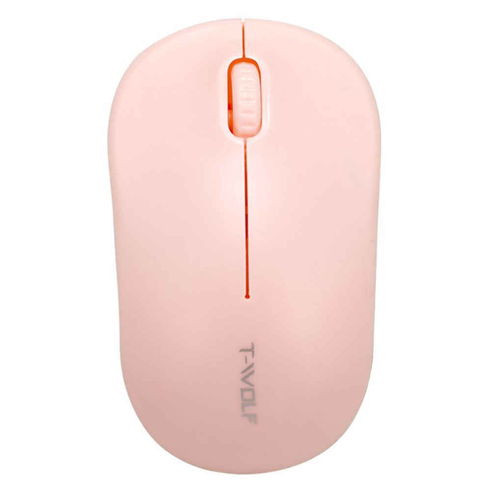 T-WOLF Q4 Wireless Mouse Silent 2.4G 3 Buttons 1000DPI Optical Mice with USB Receiver for PC/Laptop/Tablet