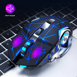 T-WOLF Q13B Wireless Mouse 3 DPI Adjustable Dual Mode Rechargeable 600mAh Battery for Computer / Laptop
