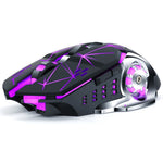 T-WOLF Q13B Wireless Mouse 3 DPI Adjustable Dual Mode Rechargeable 600mAh Battery for Computer / Laptop