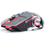 T-WOLF Q13B Wireless Mouse 3 DPI Adjustable Dual Mode Rechargeable 600mAh Battery for Computer / Laptop