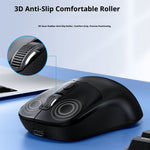 T-WOLF Q3 Wireless Mouse Dual Mode 1600 DPI 4 Buttons Rechargeable Silent Mouse for Laptop / Desktop / Tablet