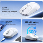 T-WOLF Q3 Wireless Mouse Dual Mode 1600 DPI 4 Buttons Rechargeable Silent Mouse for Laptop / Desktop / Tablet