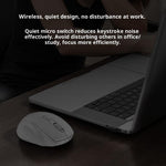 YESIDO KB45 2.4G Wireless Quiet Business Mouse 6 Buttons 4 DPI Wide Side Rest Precise Tracking for Windows  /  Mac  /  Android