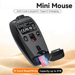 HXSJ M109 2-in-1 For Windows / MacOS / Linux 3 DPI Adjustable Bluetooth-compatible Wireless Mouse TF Card Reader