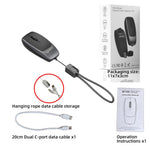 HXSJ M109 2-i-1 för Windows / MacOS / Linux 3 DPI justerbar Bluetooth-kompatibel trådlös mus TF-kortläsare