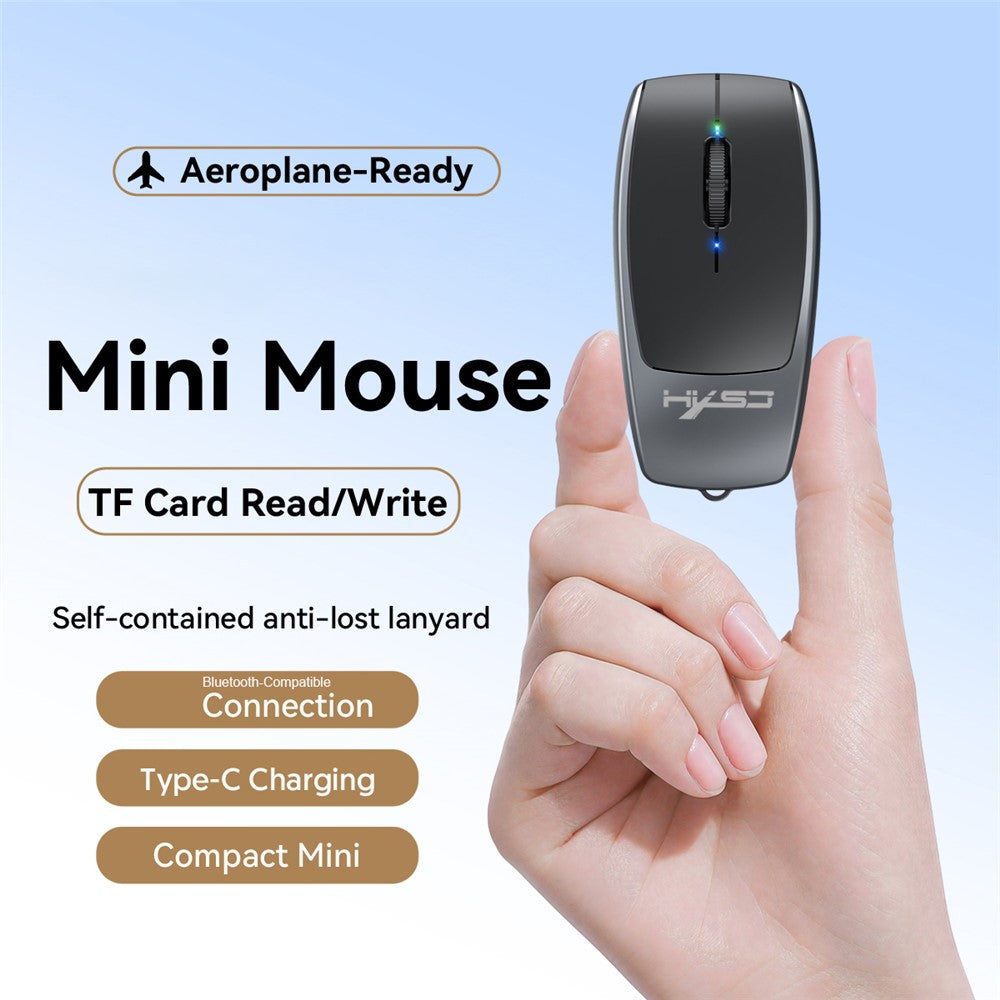 HXSJ M109 2-in-1 For Windows / MacOS / Linux 3 DPI Adjustable Bluetooth-compatible Wireless Mouse TF Card Reader