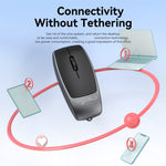 HXSJ M109 2-in-1 For Windows / MacOS / Linux 3 DPI Adjustable Bluetooth-compatible Wireless Mouse TF Card Reader
