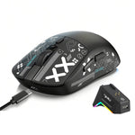 HXSJ T90 Pro 3-Mode Connection Gaming Mouse with Charging Dock Wireless RGB Backlight Silent Mouse for PC / Laptop