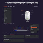 HXSJ T90 Pro 3-Mode Connection Gaming Mouse with Charging Dock Wireless RGB Backlight Silent Mouse for PC / Laptop