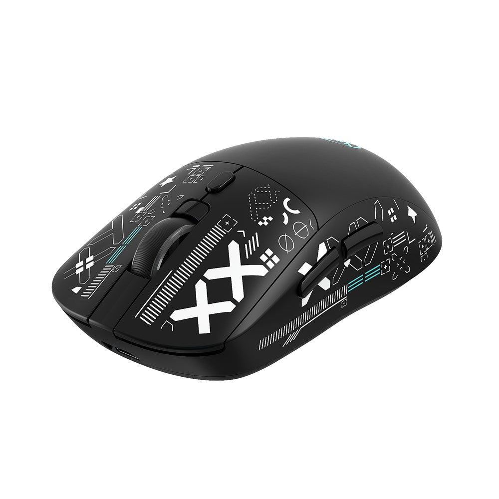 HXSJ T90 Pro 3-Mode Connection Gaming Mouse with Charging Dock Wireless RGB Backlight Silent Mouse for PC / Laptop
