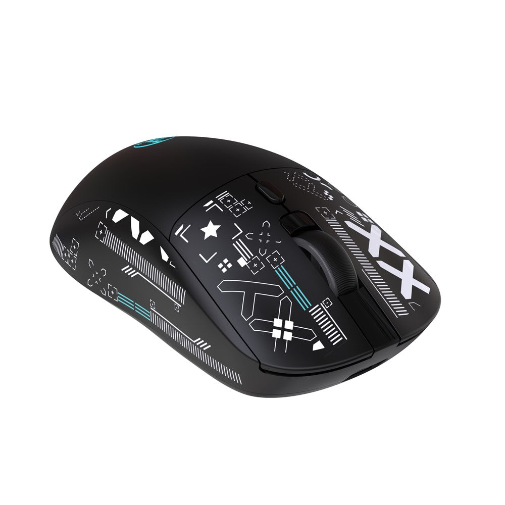 HXSJ T90 Pro 3-Mode Connection Gaming Mouse with Charging Dock Wireless RGB Backlight Silent Mouse for PC / Laptop