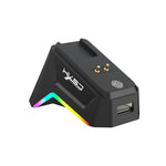 HXSJ T90 Pro 3-Mode Connection Gaming Mouse with Charging Dock Wireless RGB Backlight Silent Mouse for PC / Laptop