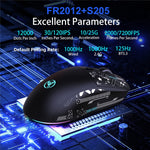 HXSJ T90 Pro 3-Mode Connection Gaming Mouse with Charging Dock Wireless RGB Backlight Silent Mouse for PC / Laptop