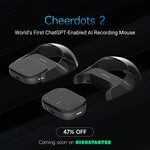 CHEERDOTS 2 Magnetic Pocket Air Mouse Bluetooth-compatible Wireless Touchpad Gaming Mouse with Recording Function