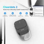 CHEERDOTS 2 Magnetic Pocket Air Mouse Bluetooth-compatible Wireless Touchpad Gaming Mouse with Recording Function