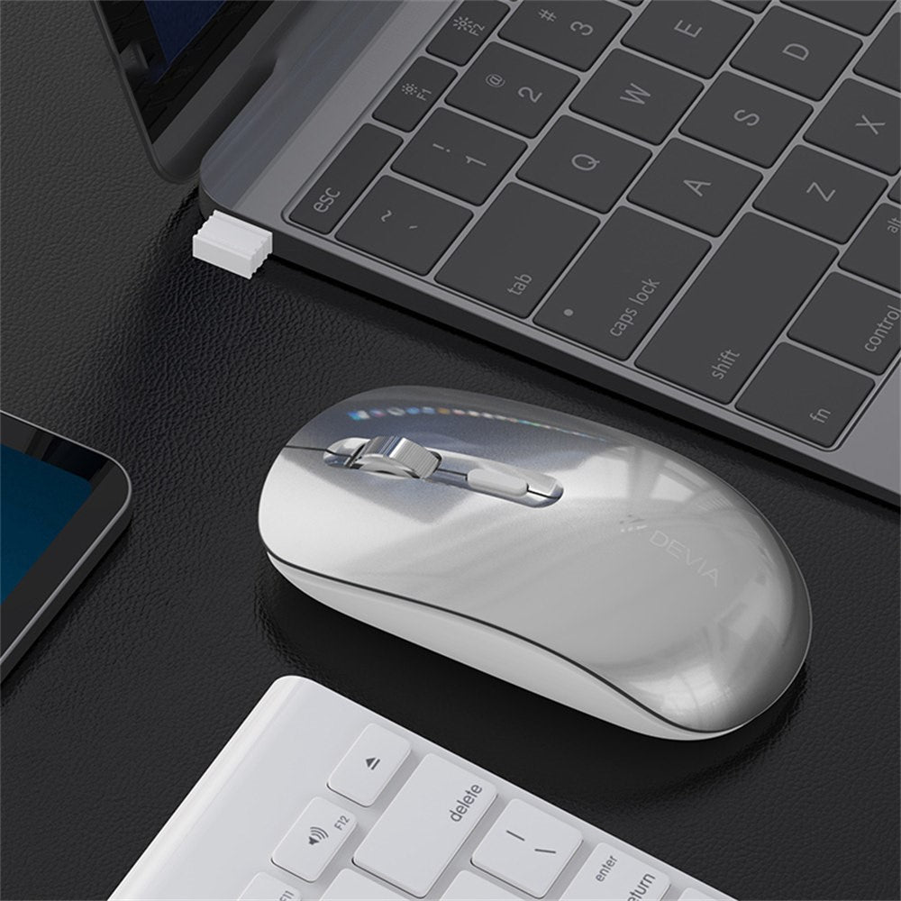 DEVIA Lingo Series Wireless Mouse Bluetooth-compatible / 2.4G Dual Mode 3 DPI Adjustable Silent Mouse