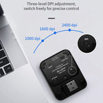 TIMEXPLAYER T2 Dual Bluetooth-kompatibel + 2.4G Mini Trådløs Mus Type-C Genopladelig Trykfølsom Mus