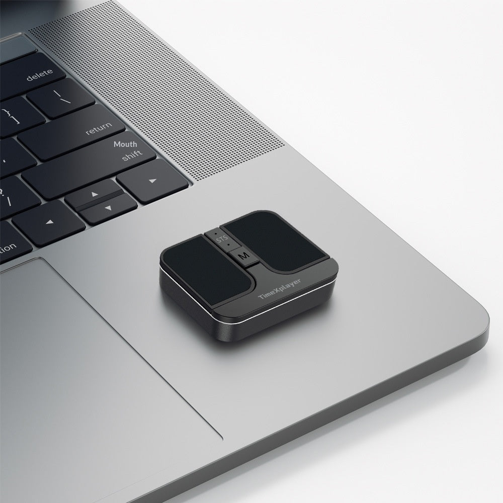TIMEXPLAYER T2 Dual Bluetooth-kompatibel + 2.4G Mini Trådløs Mus Type-C Genopladelig Trykfølsom Mus