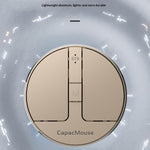 CAPACMOUSE CAP3 2400 DPI Ultra Thin Mini Mouse Pressure Sensing Triple Mode Bluetooth-compatible 2.4G Wireless Mouse