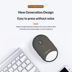 CAPACMOUSE CAP5 Silent Mouse 4 Adjustable DPI Bluetooth-compatible 5.2/2.4G/USB-C 3 Modes Mini Mouse for PC Laptop Notebook
