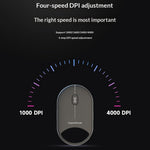 CAPACMOUSE CAP5 Silent Mouse 4 Adjustable DPI Bluetooth-compatible 5.2/2.4G/USB-C 3 Modes Mini Mouse for PC Laptop Notebook