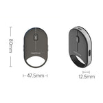 CAPACMOUSE CAP5 Silent Mouse 4 Adjustable DPI Bluetooth-compatible 5.2/2.4G/USB-C 3 Modes Mini Mouse for PC Laptop Notebook