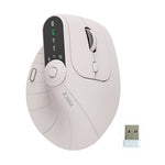JOMAA JOM001 Wireless Vertical Mouse 2.4G  /  Bluetooth-compatible Tri-mode LED Display Ergonomic Rechargeable Mouse for Office