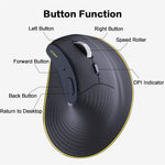 JOMAA JOM655 2.4G Trådløs Bluetooth-kompatibel Dual Mode Mus Genopladelig Lydløs Ergonomisk Trådløs Mus til Kontor