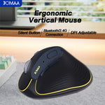 JOMAA JOM655 2.4G Trådløs Bluetooth-kompatibel Dual Mode Mus Genopladelig Lydløs Ergonomisk Trådløs Mus til Kontor