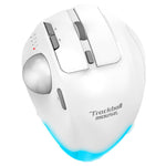 F-33 Trackball Wireless Mouse 2.4G Bluetooth-compatible RGB Ergonomic Rechargeable Cordless Mouse for Gaming Office