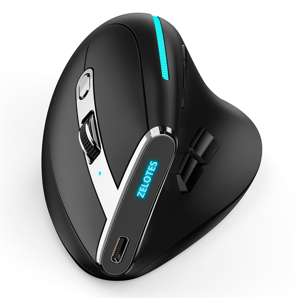 F-36 Wireless Bluetooth-compatible Mouse 2.4G Ergonomic RGB Rechargeable Cordless Gaming Mouse