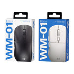 REMAX WM-01 Wireless Mouse 2.4G Bluetooth-compatible Dual Mode 6-Keys DPI Adjustable Ergonomic Silent Mice  for Office Gaming