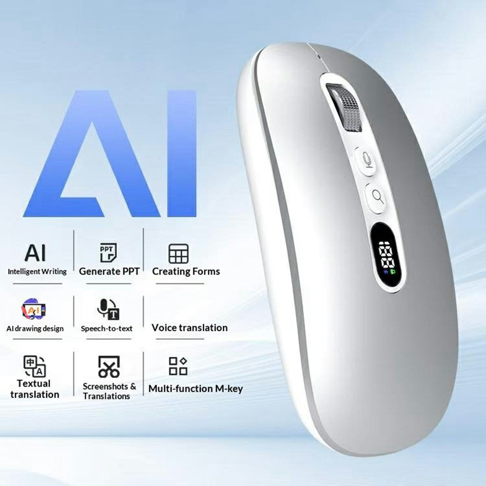 M191 AI Smart Voice Mouse Wireless 2.4G Bluetooth-compatible Triple Mode Office Translation Silent Computer Mice