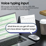 M191 AI Smart Voice Mouse Wireless 2.4G Bluetooth-compatible Triple Mode Office Translation Silent Computer Mice