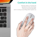 COTECI 84005 Wireless Mouse Bluetooth-Compatible 3 DPI Levels Type-C Charging Mute Design