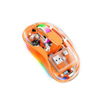 COTECI OF-005 Crystal Mouse III Transparent Wireless Mouse 2.4G Bluetooth-compatible Dual Mode