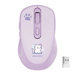 ERAZER N300 Sød Kat Mønster 2.4G/Bluetooth-kompatibel Dual Mode Trådløs Mus til Kontor Bærbar Computer Gaming (Investeret af Lenovo)
