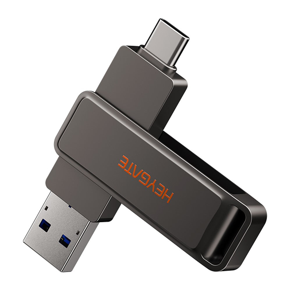 HEYGATE L1 32GB Flash Drive 2-in-1 USB-A + USB-C High-Speed Memory Stick for Phone PC Laptop