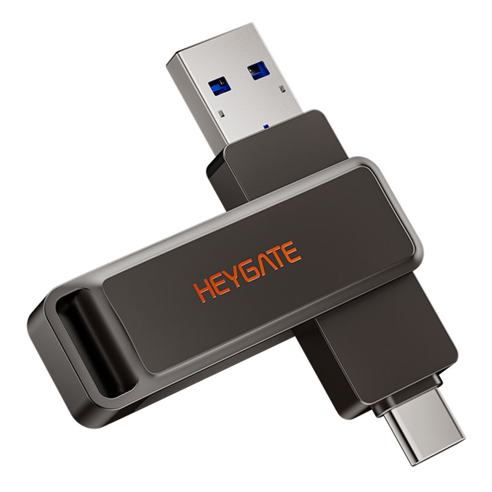 HEYGATE L1 32GB Flash Drive 2-in-1 USB-A + USB-C High-Speed Memory Stick for Phone PC Laptop